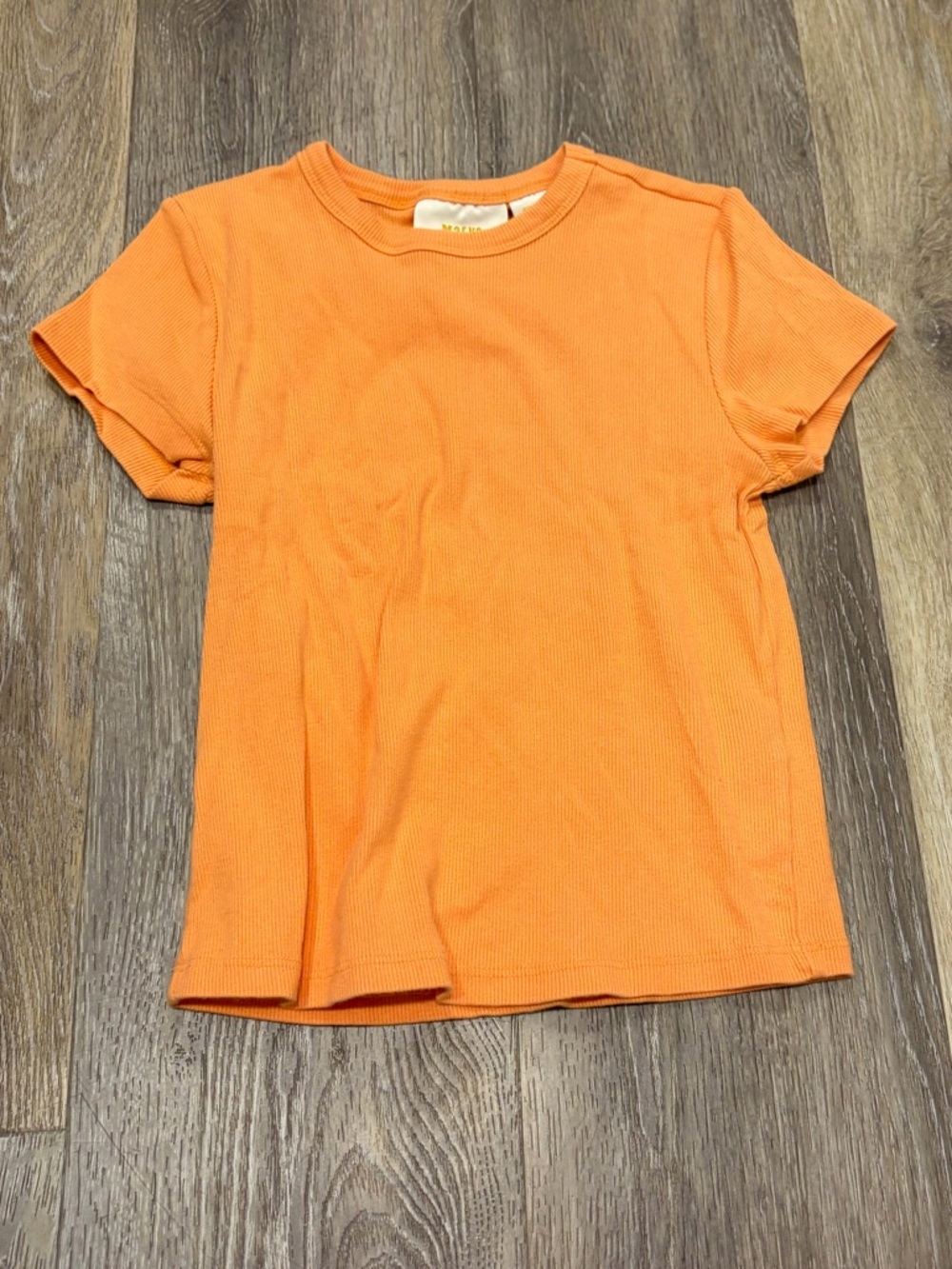 Maeve by Anthropologie Orange Baby Tee